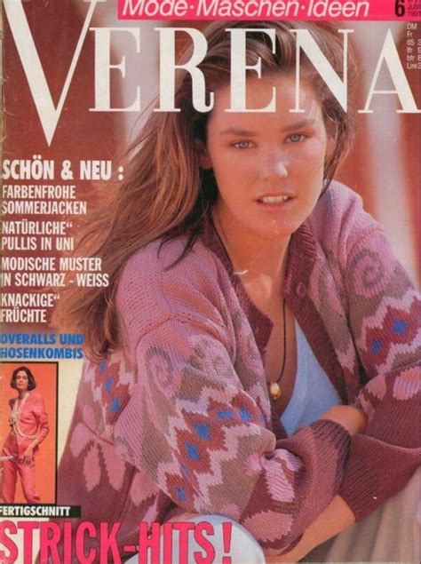 Verena №6 1991 — Yandexdisk Knitting Magazine Crochet Magazine Knitting Books