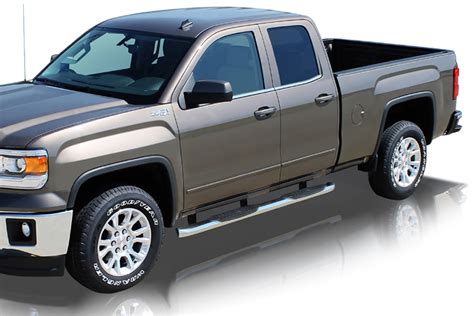 2019-2024 Chevy Silverado 1500 Double Cab, 4 Oval Curved Chrome Nerf ...