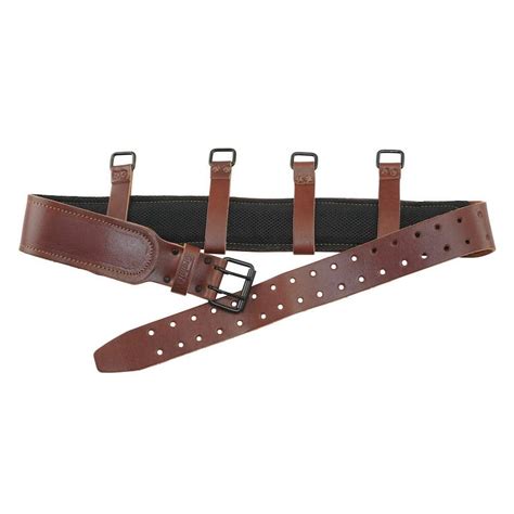 Graintex 3 In Brown Ambassador Series Leather Belt Wsuspender Hooks