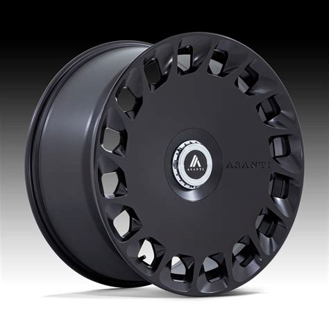 Asanti Black Label ABL45 Aristocrat Matte Black Custom Wheels ABL45