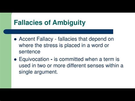 Accent Fallacy