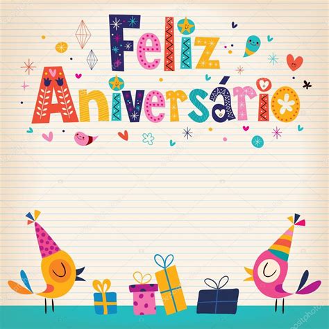 Cartão De Feliz Aniversario Stock Vector By ©aliasching 58899097