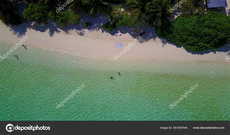 Aerial View Tropical Island Maldives Stock Photo by ©wirestock_creators ...