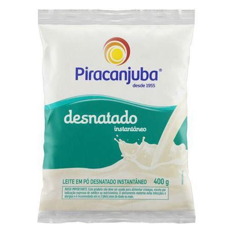 Leite P Instant Neo Desnatado Piracanjuba Pacote G Leite Em P