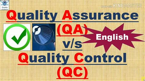 Quality Assurance Vs Quality Control I Qa Vs Qc I Difference Between Qa And Qc Youtube