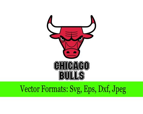 Chicago Bulls Svg File Vector Design In Svg Eps Dxf And Jpeg