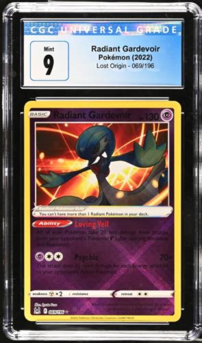 Radiant Gardevoir 2022 Pokemon Lost Origin Ultra Rare Holo 069196 Cgc