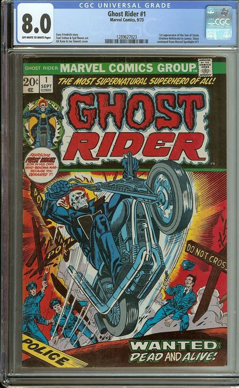 Comicsvalue Ghost Rider 1 CGC 8 0 HIGH GRADE Marvel Comic