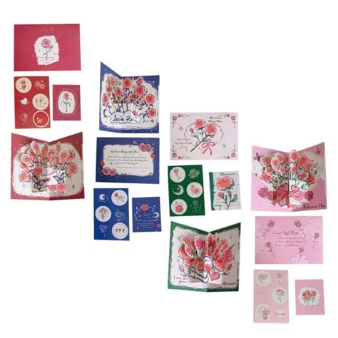 CARTES 3D DE Saint Valentin Carte De Fleurs D Anniversaire Pour