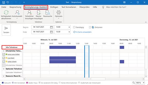 Terminvorschläge in Outlook Schritt für Schritt Anleitung