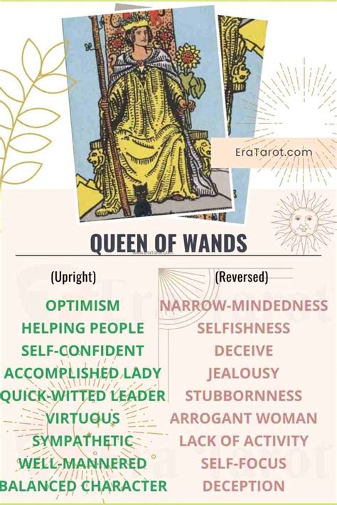 Queen Of Wands Meaning Reversed Yes And No Love Life Off