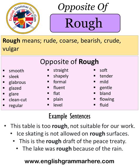 Opposite Of Smooth, Antonyms Of Smooth, Meaning And Example, 52% OFF