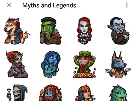 Myths And Legends Sticker Pack Telegram Stickers Library