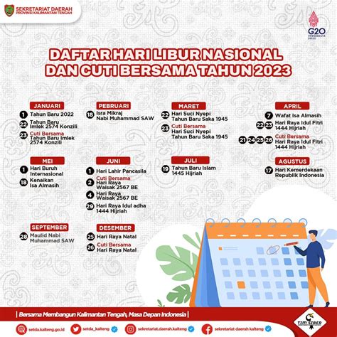 Setda Prov Kalteng Hari Libur Nasional Dan Cuti Bersama Tahun