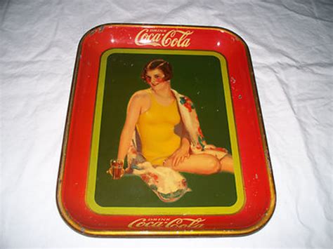 Vintage Coca Cola Metal Trays Advertising Specialties Celebrating The