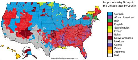 Us Ancestry Map United States Ancestry Map Usa