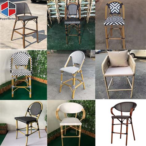 Synthetic Rattan Dining Chair Marble Table Granite Tablestone Table