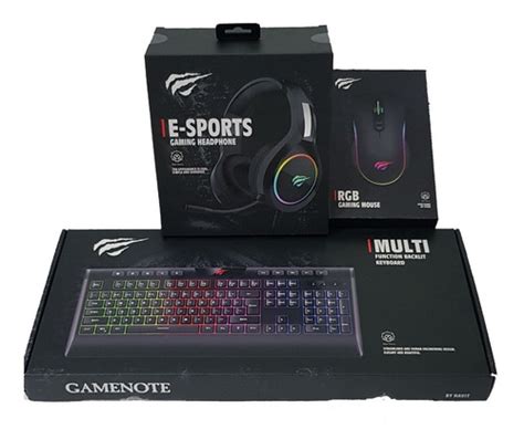 Combo Teclado Mouse Diadema Pad Mouse Rgb Gamer Havit Env O Gratis