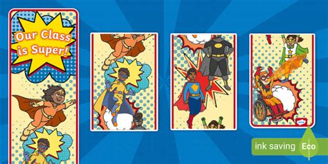 Superhero Vertical Door Display Banner Professor Feito