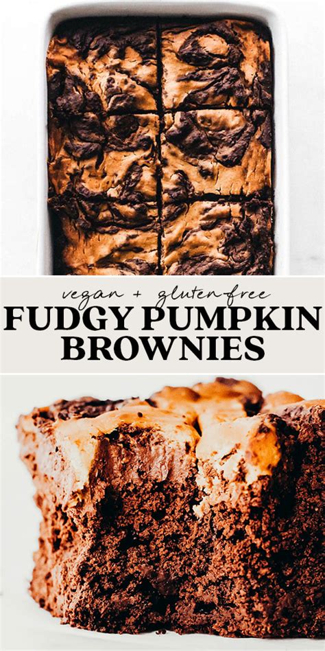 Vegan Pumpkin Swirl Brownies Gluten Free And Oil Free Recipe