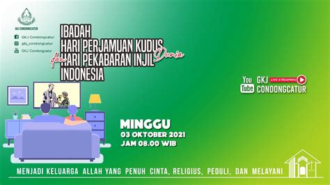 Ibadah HPKD HPII GKJ Condongcatur Minggu 03 Oktober 2021