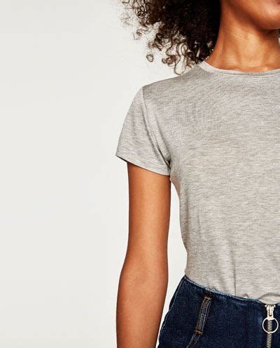 Venta Zara Camisetas Mujer Basicas En Stock