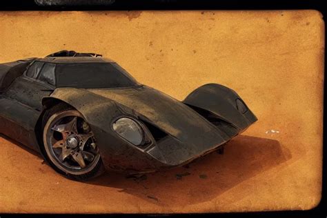 Rusty Hypercar Painted By Hector Garrido And Derek Stable Diffusion