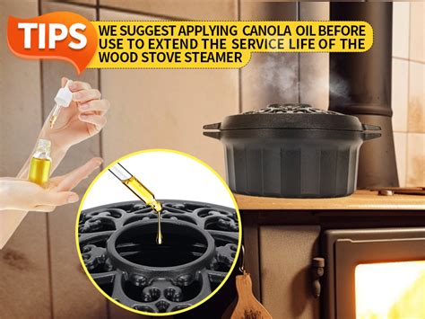 Amazon More Wood Stove Steamer Wood Stove Humidifier Cast Iron