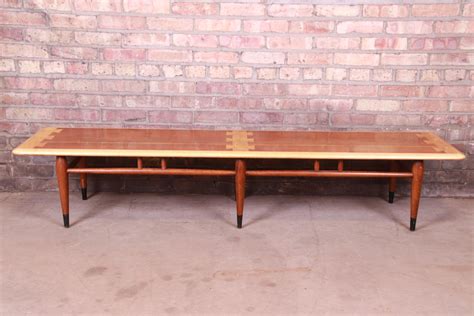 Lane Acclaim Mid Century Modern Long Surfboard Coffee Table Newly Refinished At 1stdibs Lane