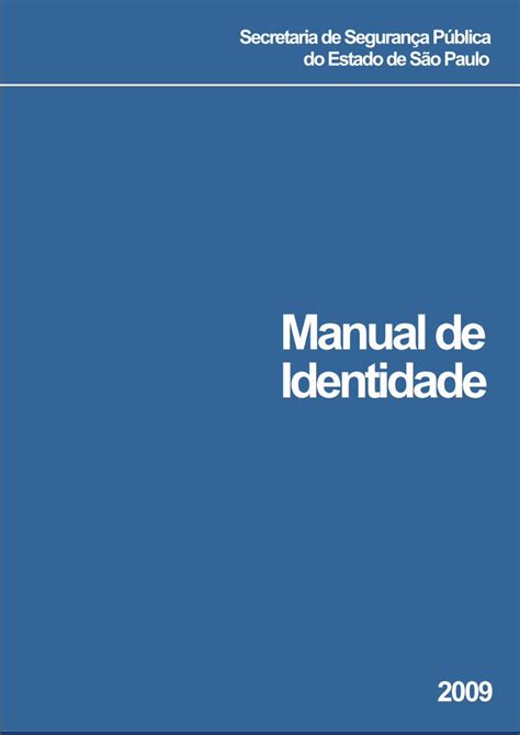 PDF Manual De Identidade Arquivo Em PDF Ssp Sp Gov Br PDF