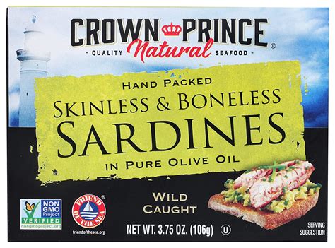 Amazon Crown Prince Natural Skinless And Boneless Sardines In Pure