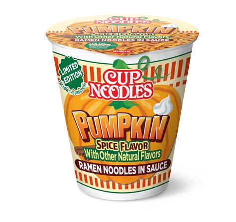 Nissin Foods Cup Noodles Limited Edition Ramen Noodles Pumpkin Spice