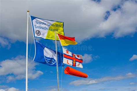 Beach safety flags editorial photo. Image of lifeguard - 31778921