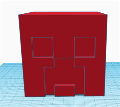 3d Printed Creeper Head Cabeza De Creeper By Rr05 Pinshape