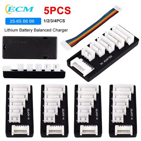 1 5PCS 1S 2S 3S 4S 5S 6S Lipo Battery Balance Charger Cable Lithium