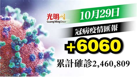 6060宗 連續3天6字頭 新型冠狀病毒 國內 2021 10 29 光明日报