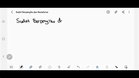 Sudut Berpenyiku Dan Berpelurus Youtube