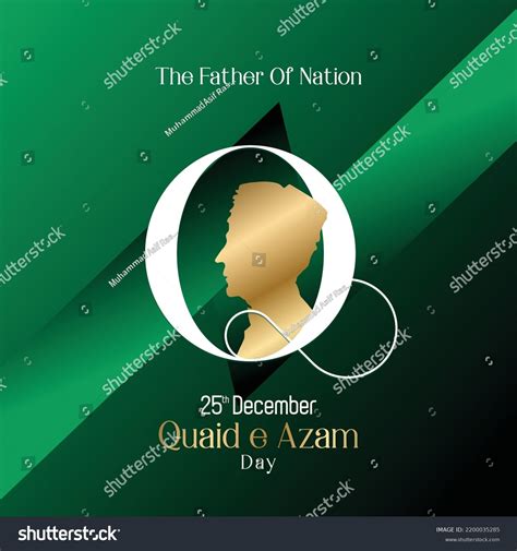 Quaid E Azam Day Celebration Poster Stock Vector Royalty Free 2200035285 Shutterstock