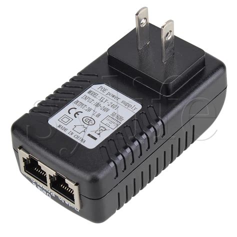 24V 1A PoE Injector Power Ethernet Adapter For 12V 24V POE Devices US Plug-in AC/DC Adapters ...