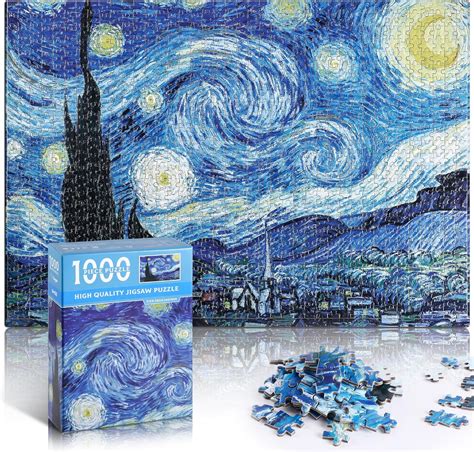 Notte Stellata Puzzle Da Pezzi Di Van Gogh Mini Puzzle Per