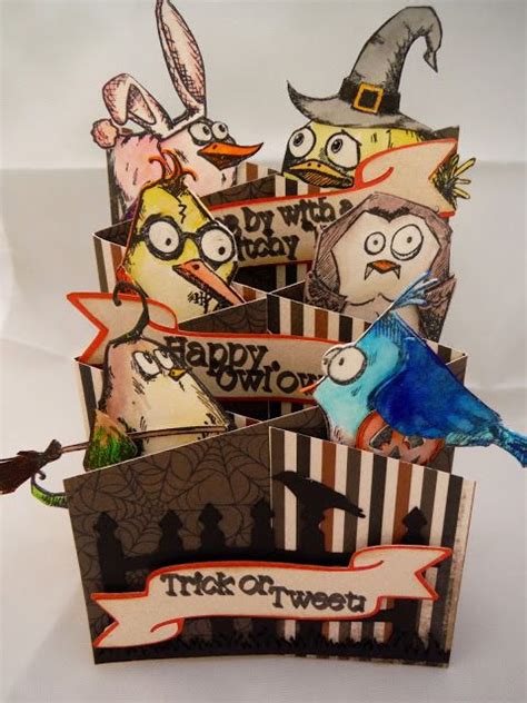 Bird Crazy Halloween Cards Crazy Tim Holtz Crazy Birds Cards Crazy