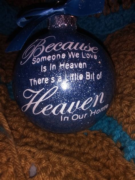 Because Someone We Love Is In Heaven Christmas Ornament Etsy