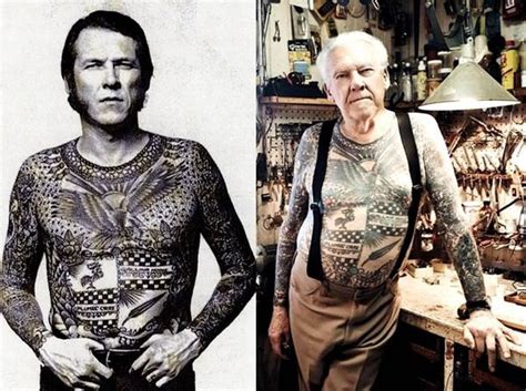 Before & After Photo Reveals What Tattoos Look Like After 50 Years