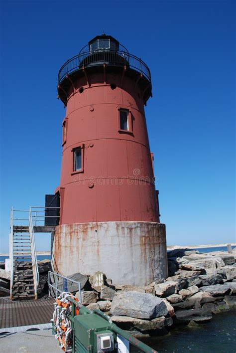 Delaware Breakwater Lighthouse Lewes Beach3 Stock Photo Image Of