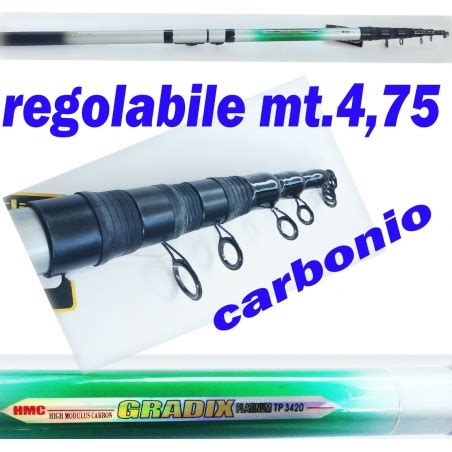 Canna Teleregolabile In Carbonio Rigida Corta M