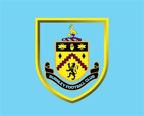 Burnley Fc Club Logo Symbol Premier League Football Abstract Design