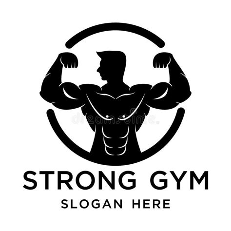 Strong Gym Logo Design Simple Stock Vector - Illustration of modern ...