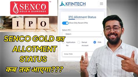 Senco Gold Ipo Allotment Status Senco Gold Ipo Gmp Jayesh Khatri