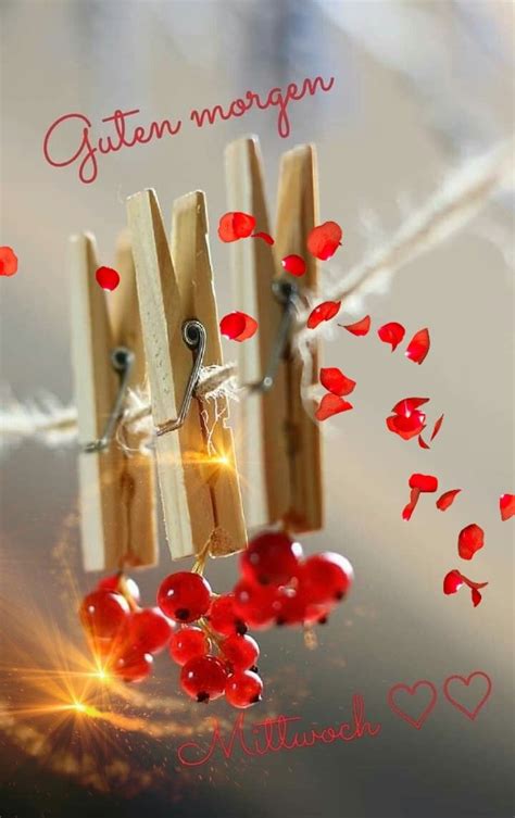 Some Clothes Pins With Red Hearts Hanging From Them And The Words