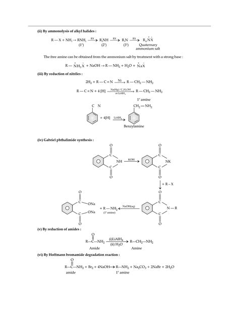 Solution 13 Amines Revision Notes Studypool